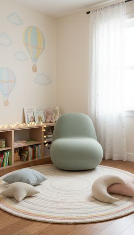 Poltrona Nuvem | Imagem ambientada | Kids Room (Fabric 7573) · PNG